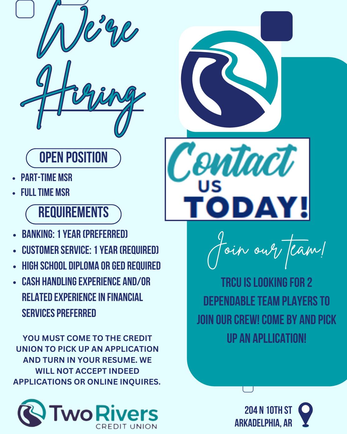 Two Rivers Federal Credit Union | Arkadelphia AR