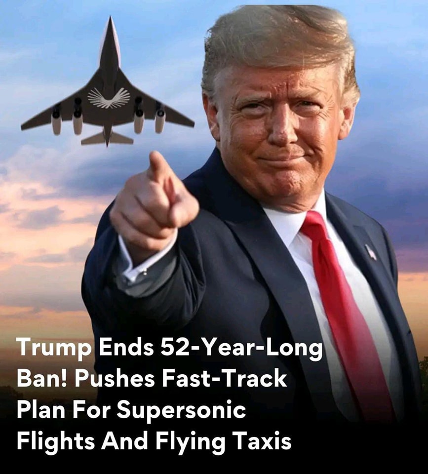 Trump ends 52-year ban on supersonic flight over US land