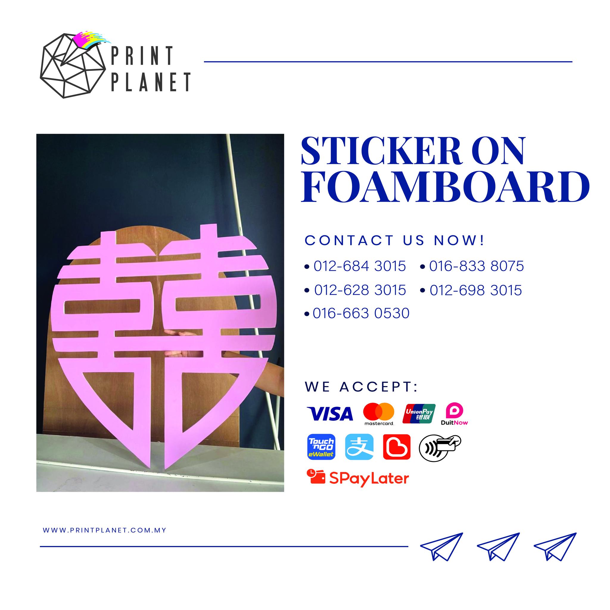 Print - Naik Taraf Visual Bisnes Anda dengan Sticker atas Foamboard ...