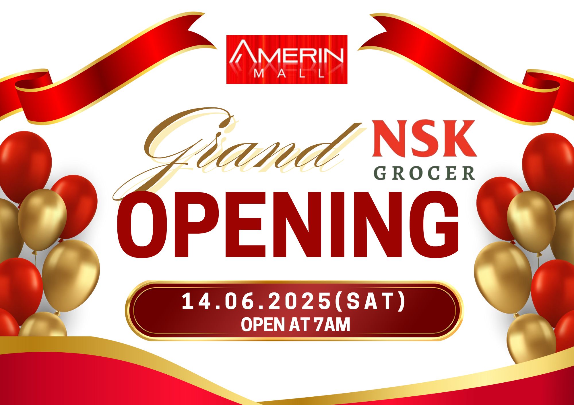 AmerinMall - 🎉 GRAND OPENING at Amerin Mall! 🎉 . NSK... | Facebook