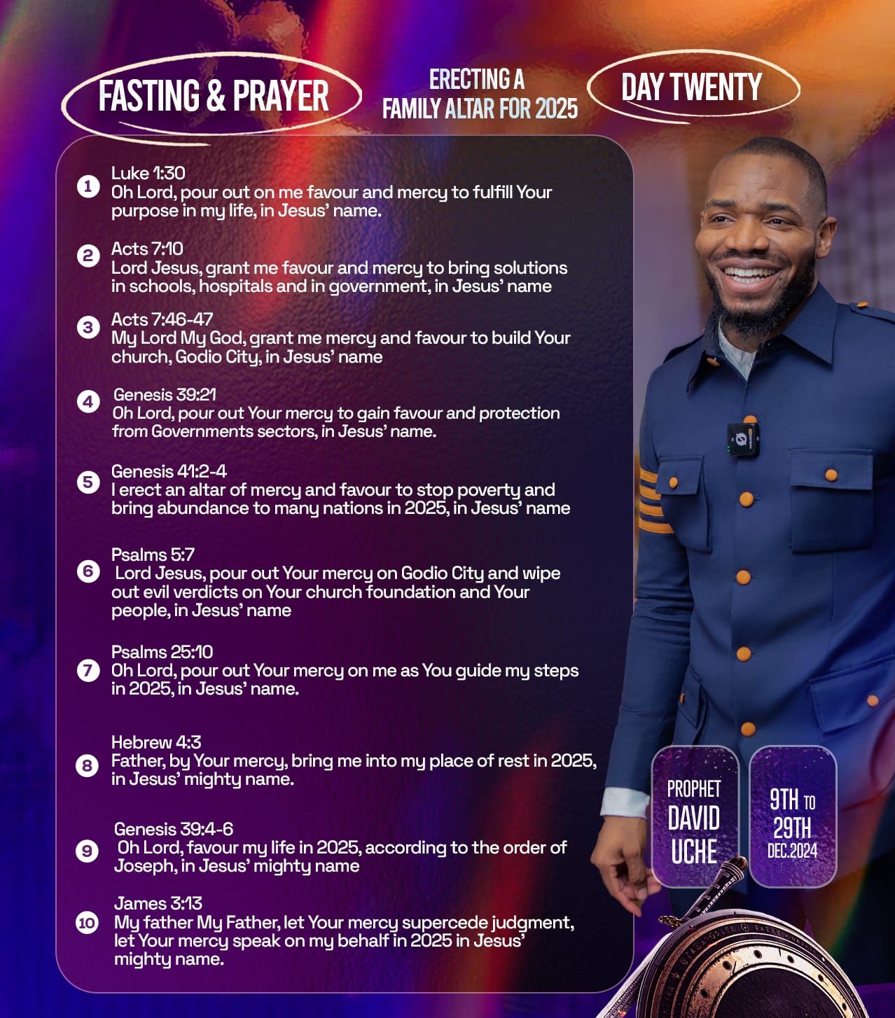 Day #20 of 21 Days of Fasting and Prayer with Prophet David Uche