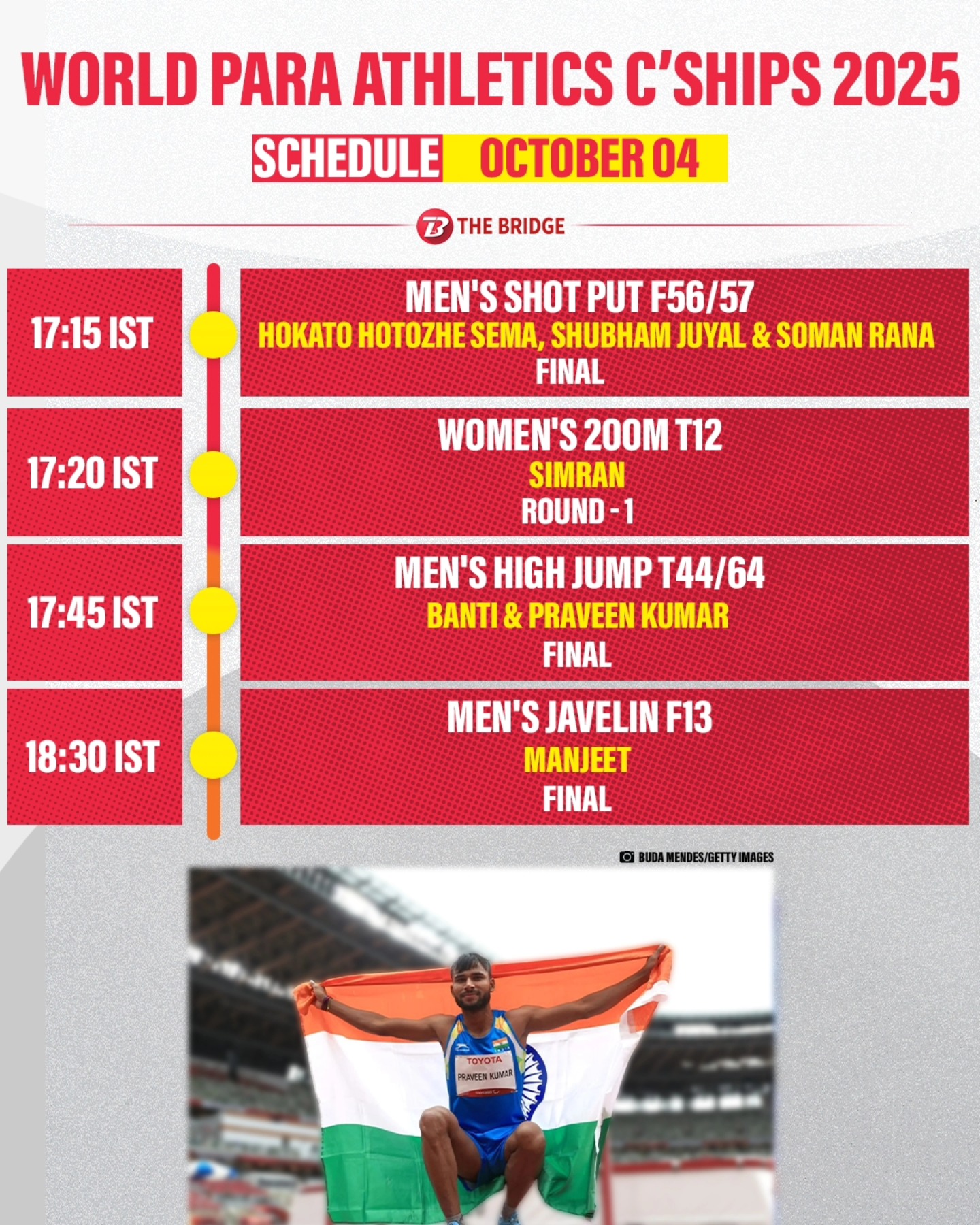 The Bridge - Day 8 | World Para Athletics Championships |... | Facebook