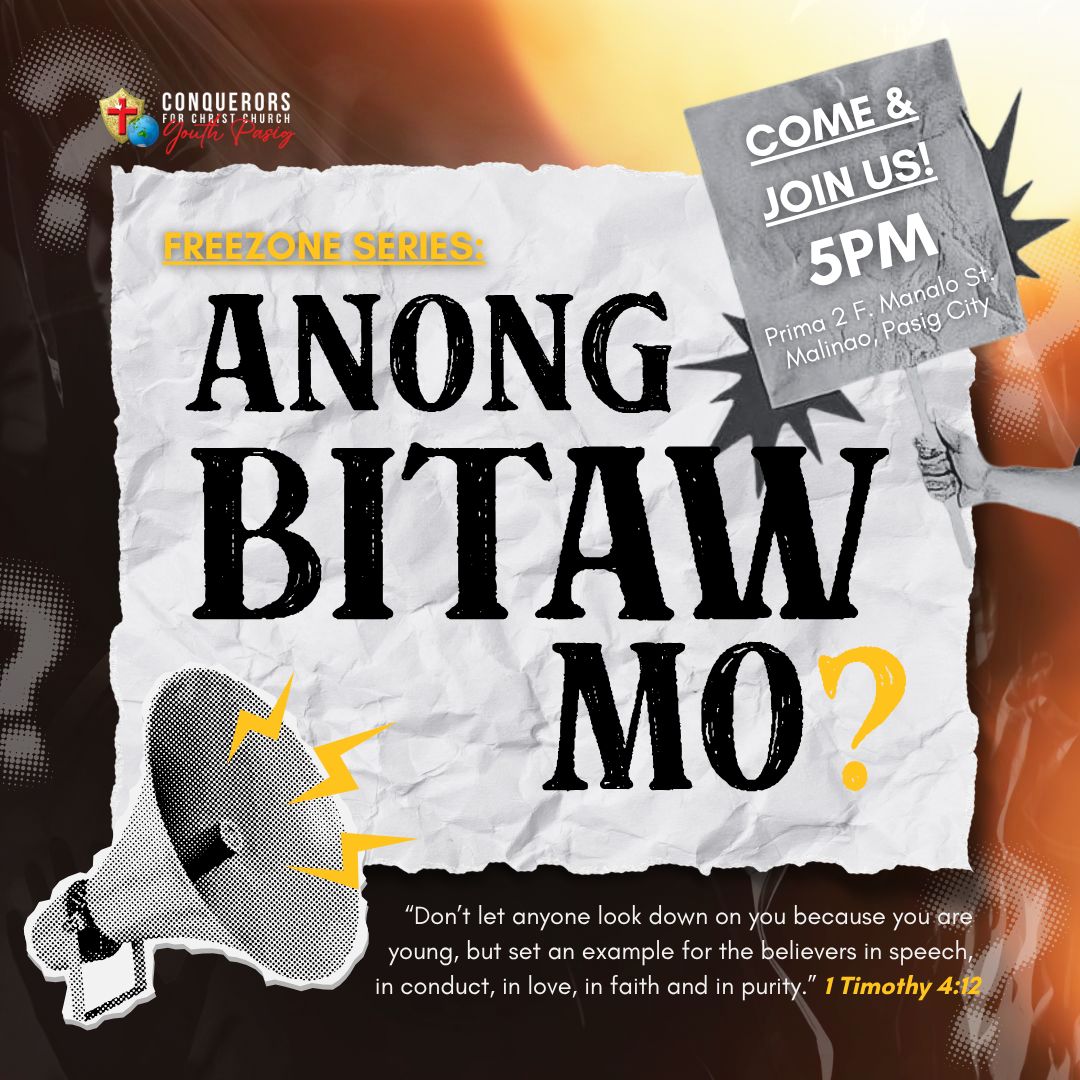 🎯 ANONG BITAW MO? 🎯 In a... - Conquerors Youth Pasig City | Facebook
