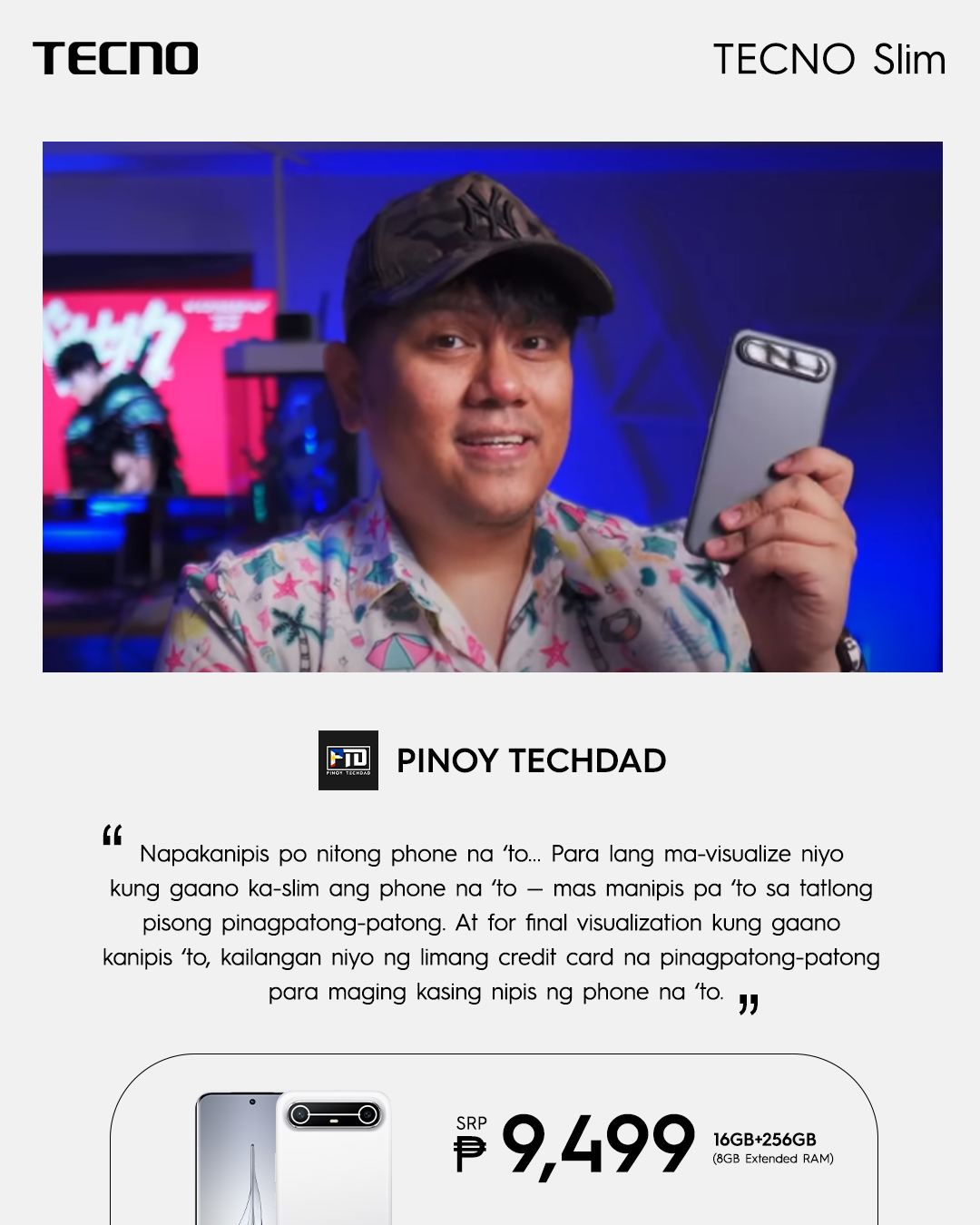 TECNO - Pinoy TechDad has spoken — limang credit card na pinagdikit pa ...
