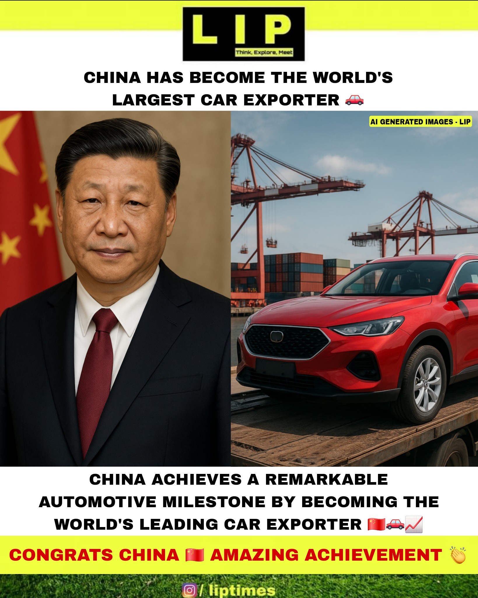 Love - China is officially the world's largest exporter of cars 🔥 # ...