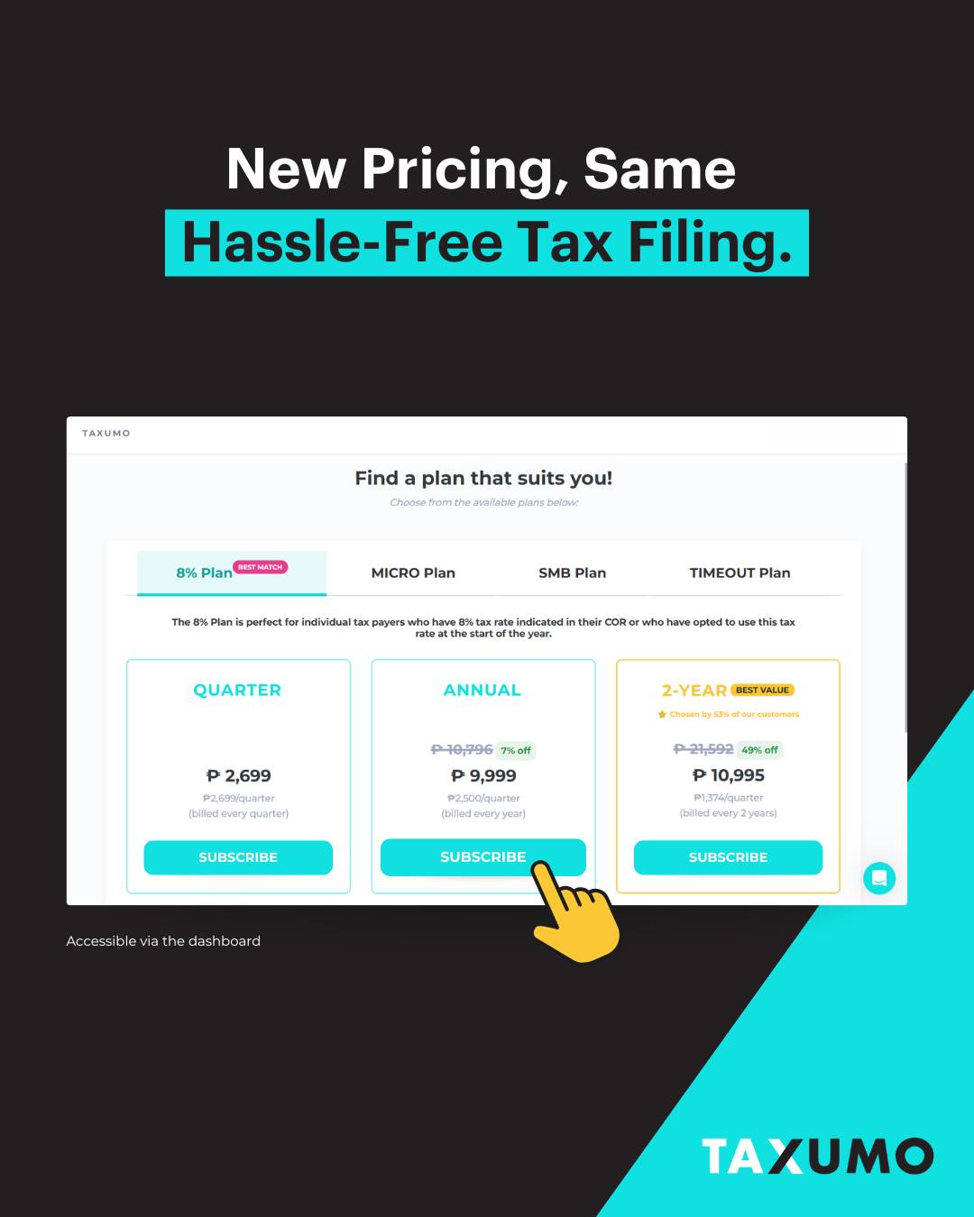 Taxumo - New pricing. Same hassle-free tax filing. 🤩... | Facebook