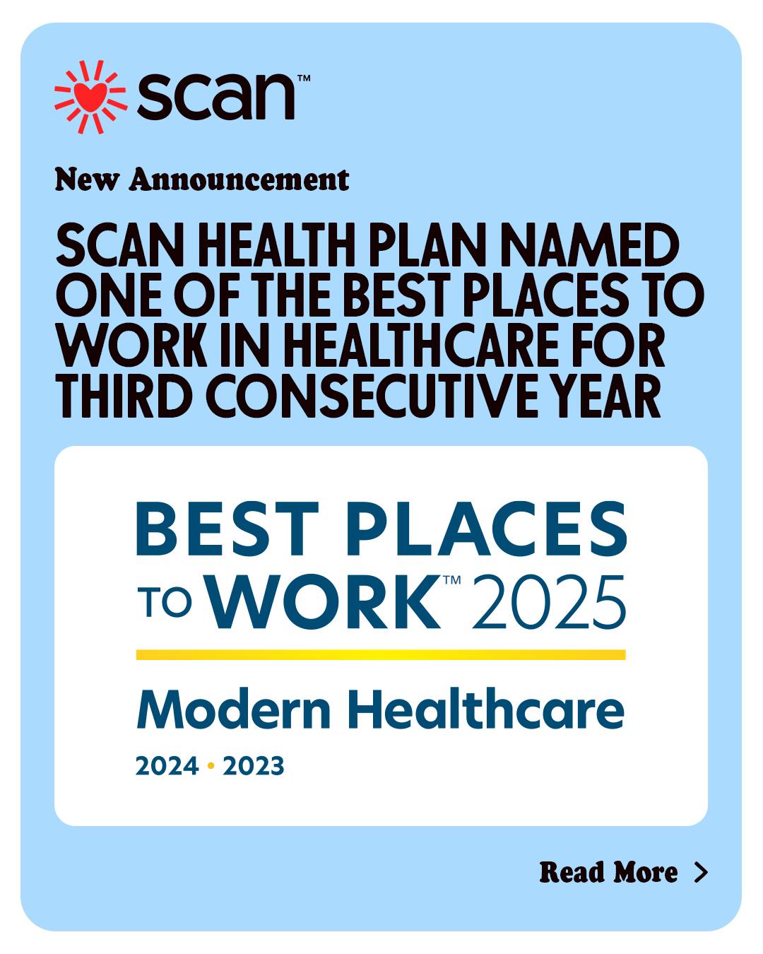 SCAN - 3 Years in a Row! 👏 SCAN is proud to be named one of the Best ...