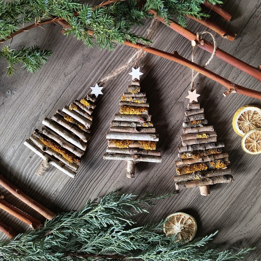 Creativity - Rustic Twig Christmas Trees 🌲🤎 Turn fallen branches into ...