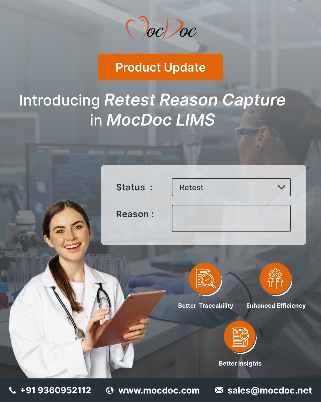 MocDoc - 🔬 New MocDoc LIMS Feature: Retest Reason Capture... | Facebook