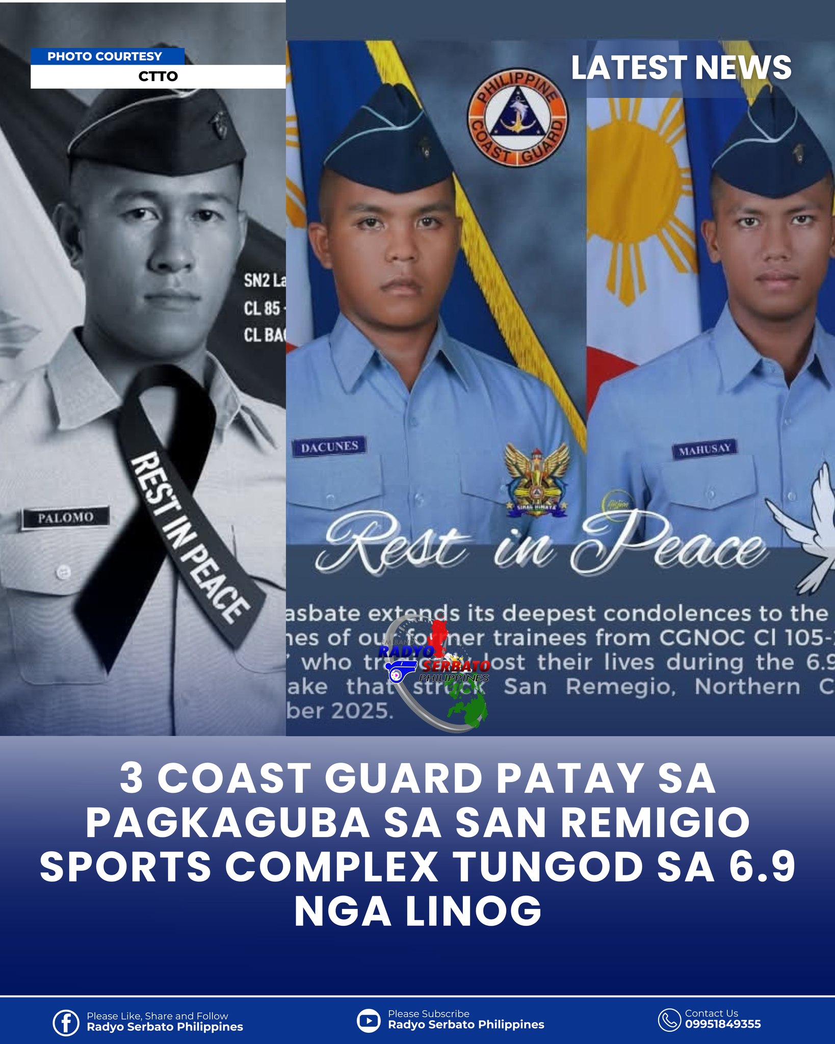 Radyo - LANTAWA | 3 COAST GUARD PATAY SA PAGKAGUBA SA SAN REMIGIO ...