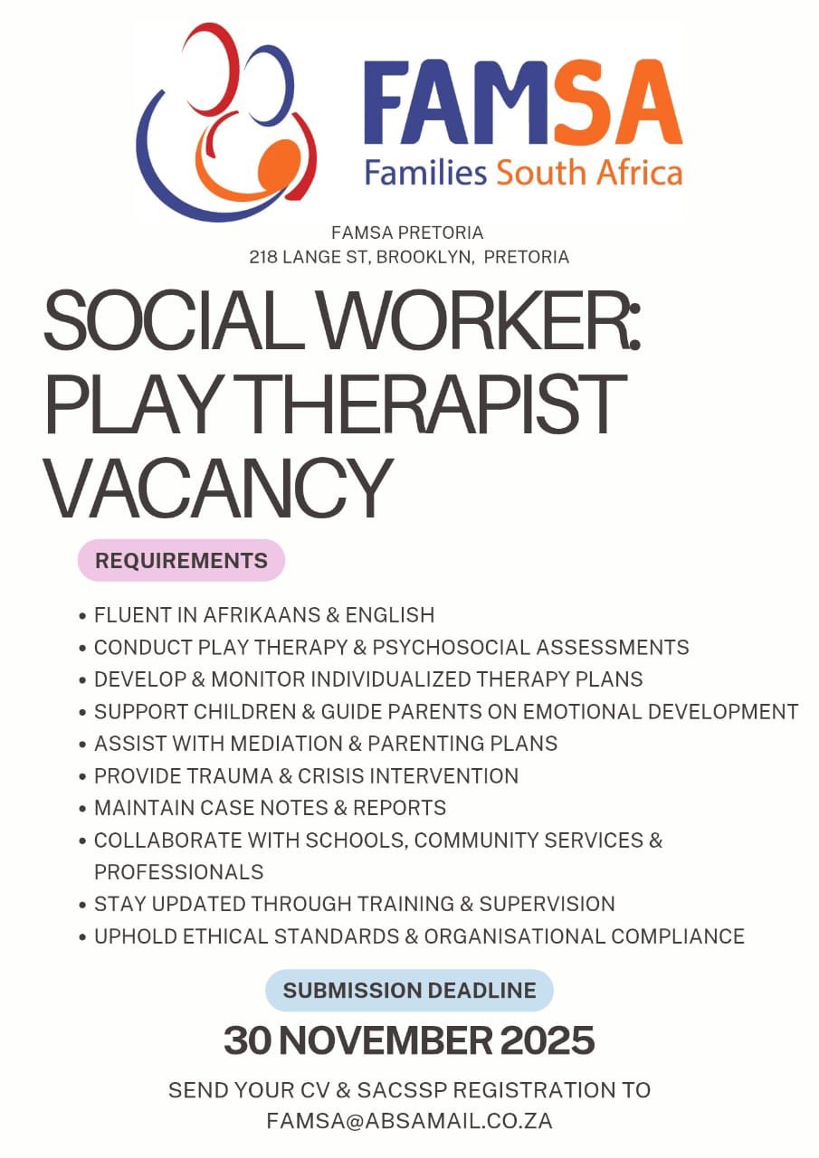 Social Work... - Social Work Related Jobs In South Africa