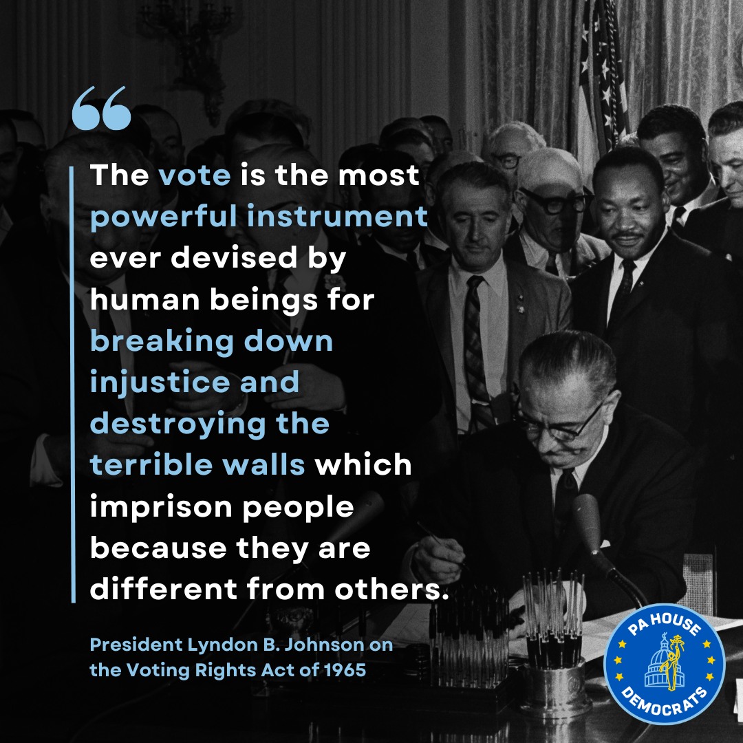Pennsylvania - The Voting Rights Act was signed into law in 1965 to ...