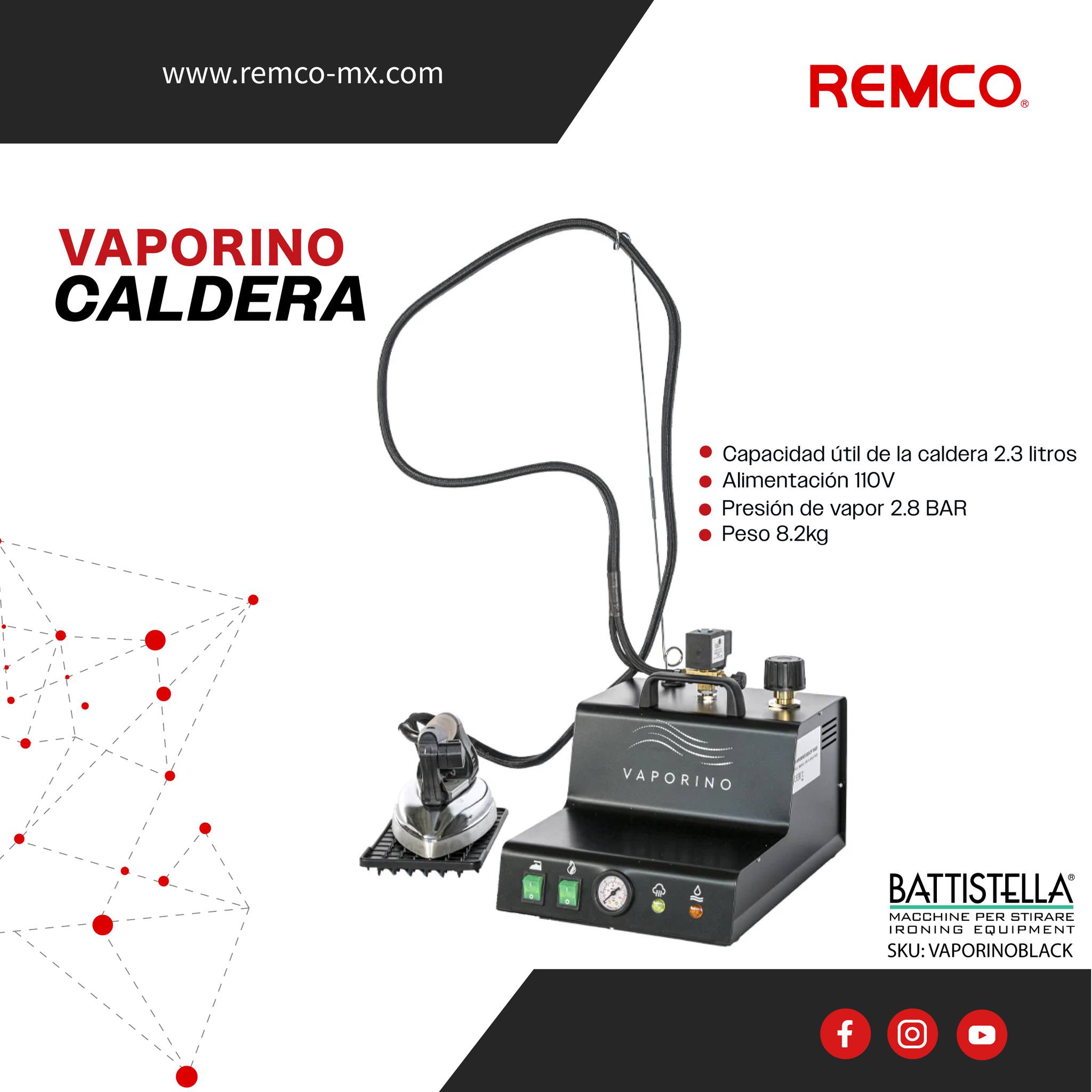 REMCO - Caldera de 2.8 litros con plancha Color negro Capacidad útil de ...
