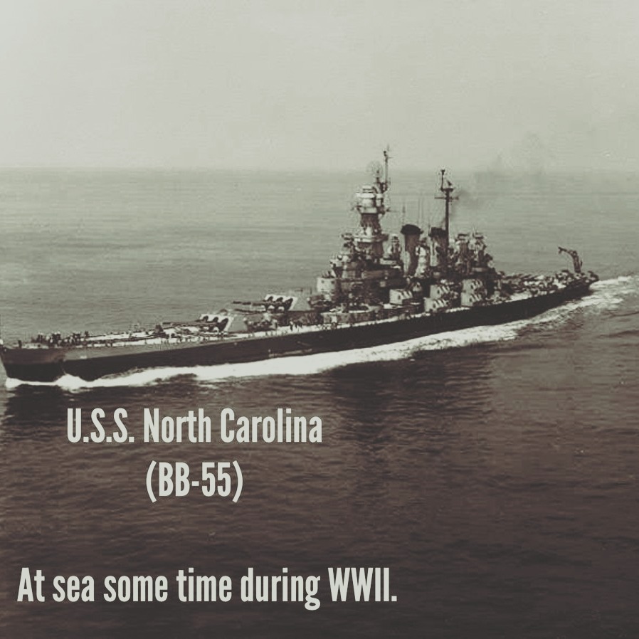 Navy - USS North Carolina (BB-55) — Known proudly as “The Showboat ...