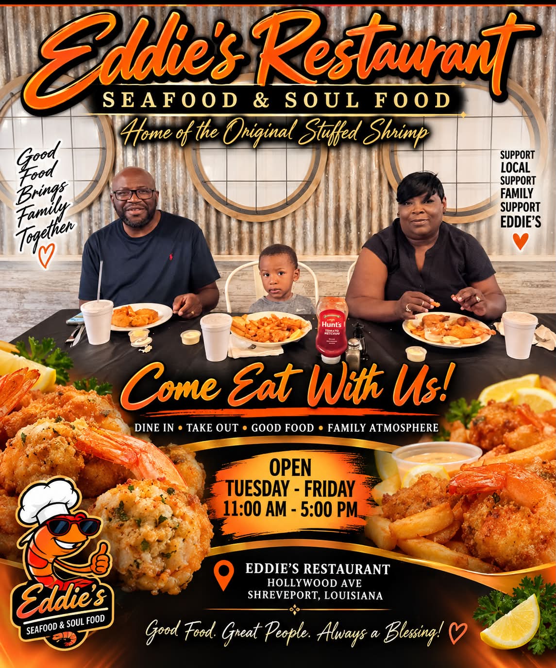 Eddie's Seafood & Soulfood | Shreveport LA