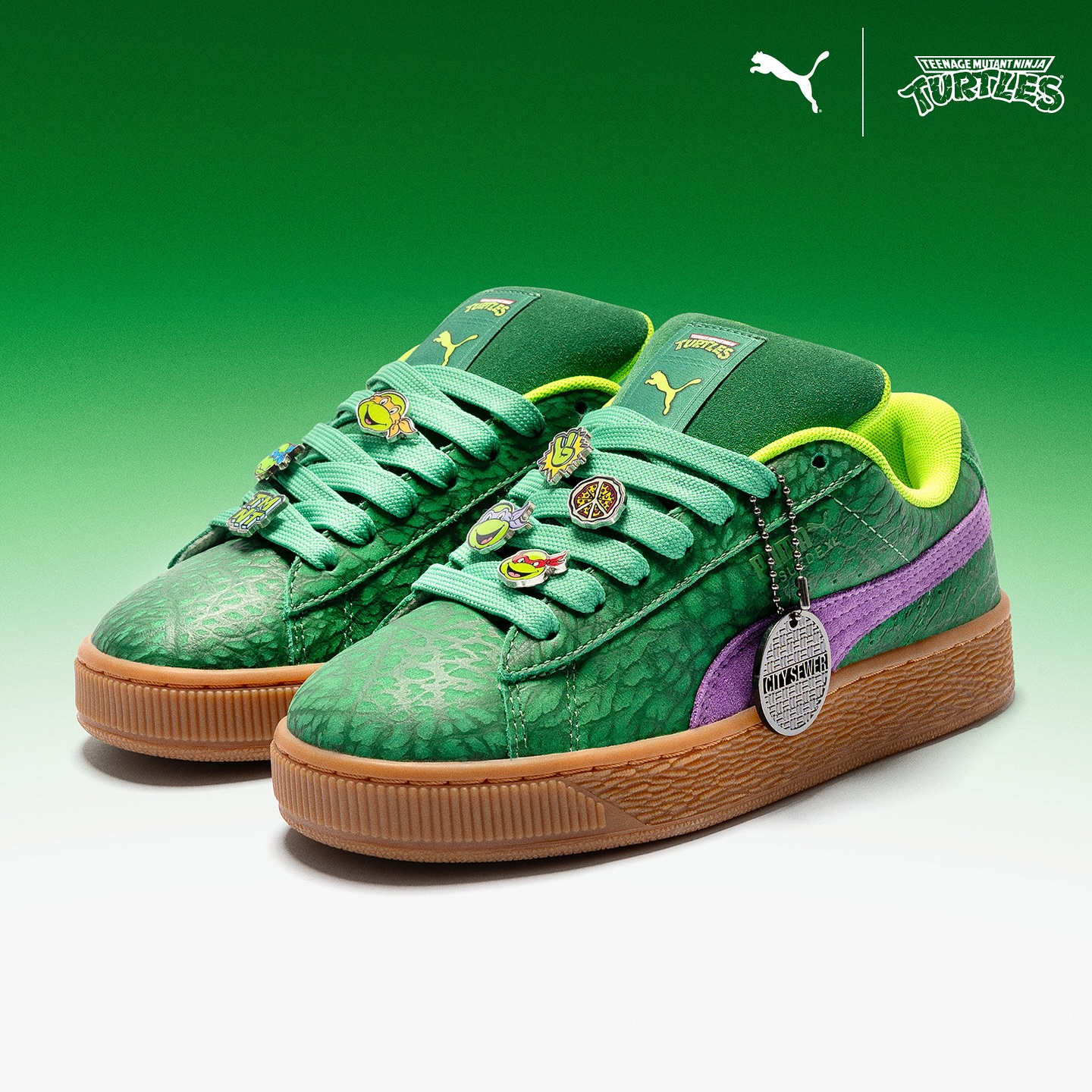 PUMA x TMNT Suede XL Deep from within the New York City sewers 