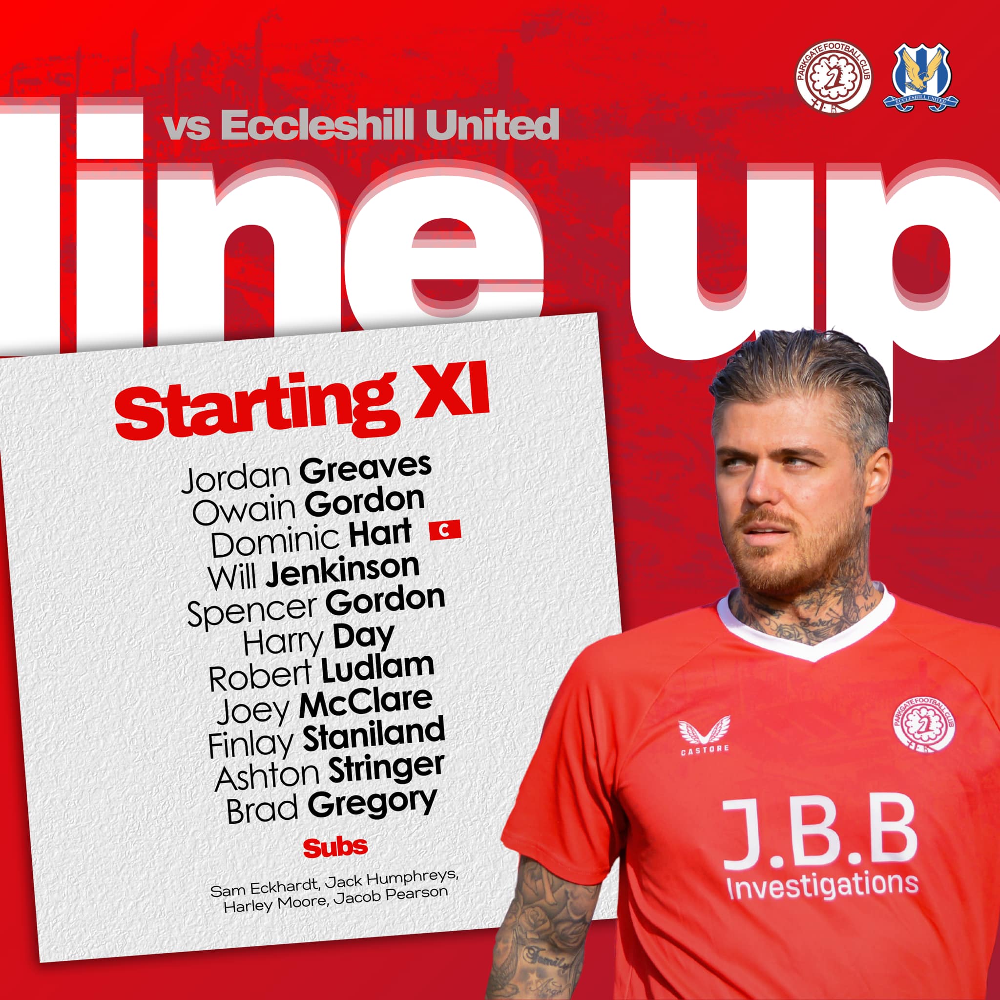 Parkgate - 📋 Here’s your Parkgate team for this afternoon’s game ...