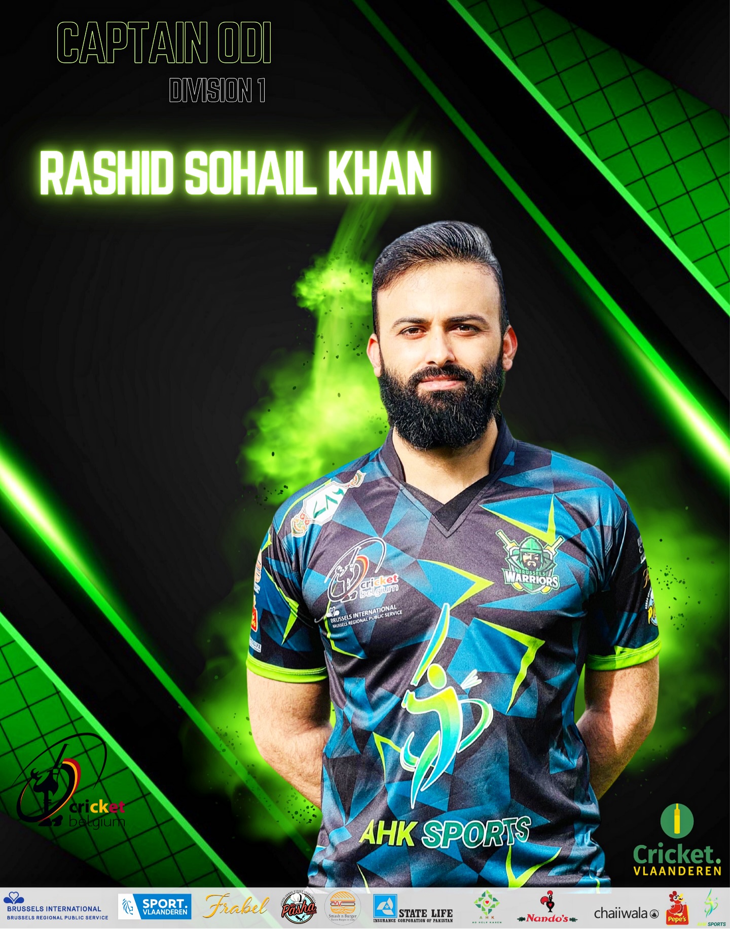 💫 Captain RASHID SOHAIL... - Brussels Warriors Cricket Club | Facebook