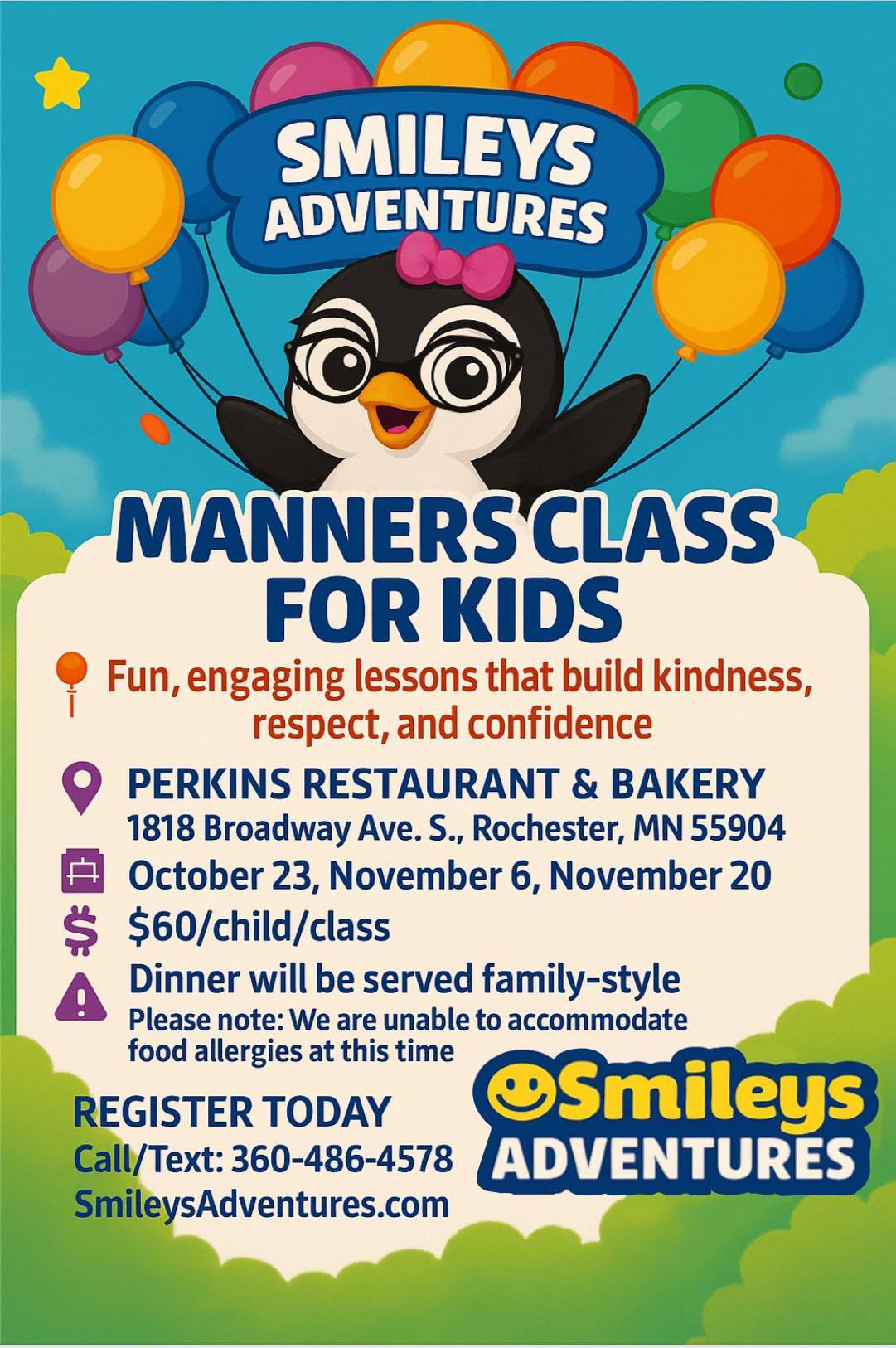 Smileys - Register- each class will be age appropriate. Get your kids ...