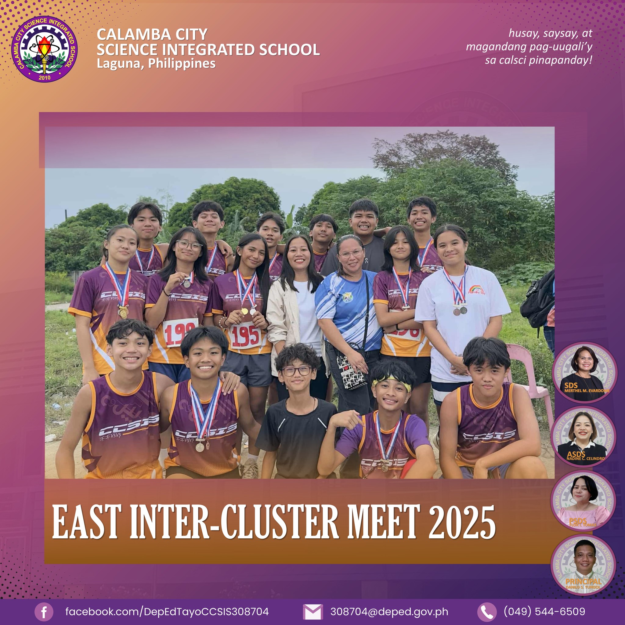 Soaring high and sprinting for victory! Student-athletes from Calamba ...