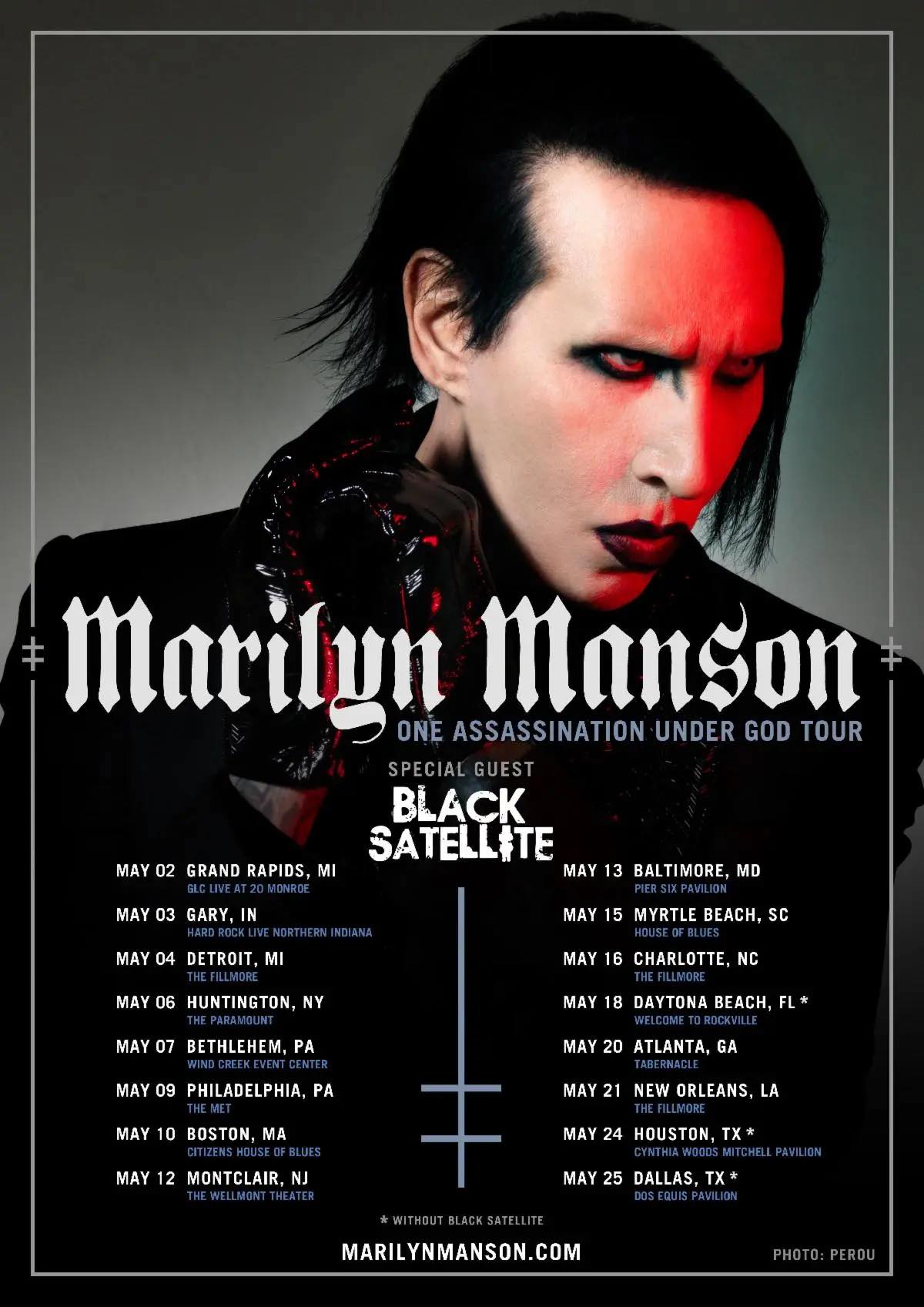 Marilyn Manson adds Cleveland to tour with Seven Hours After Violet
