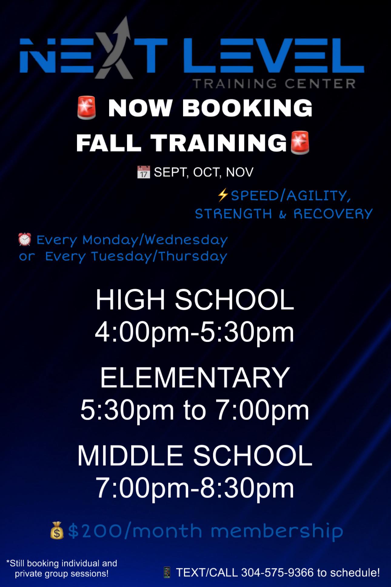 Isaiah - 🚨Attention NLT Community – Fall Training Schedule is Now Open ...
