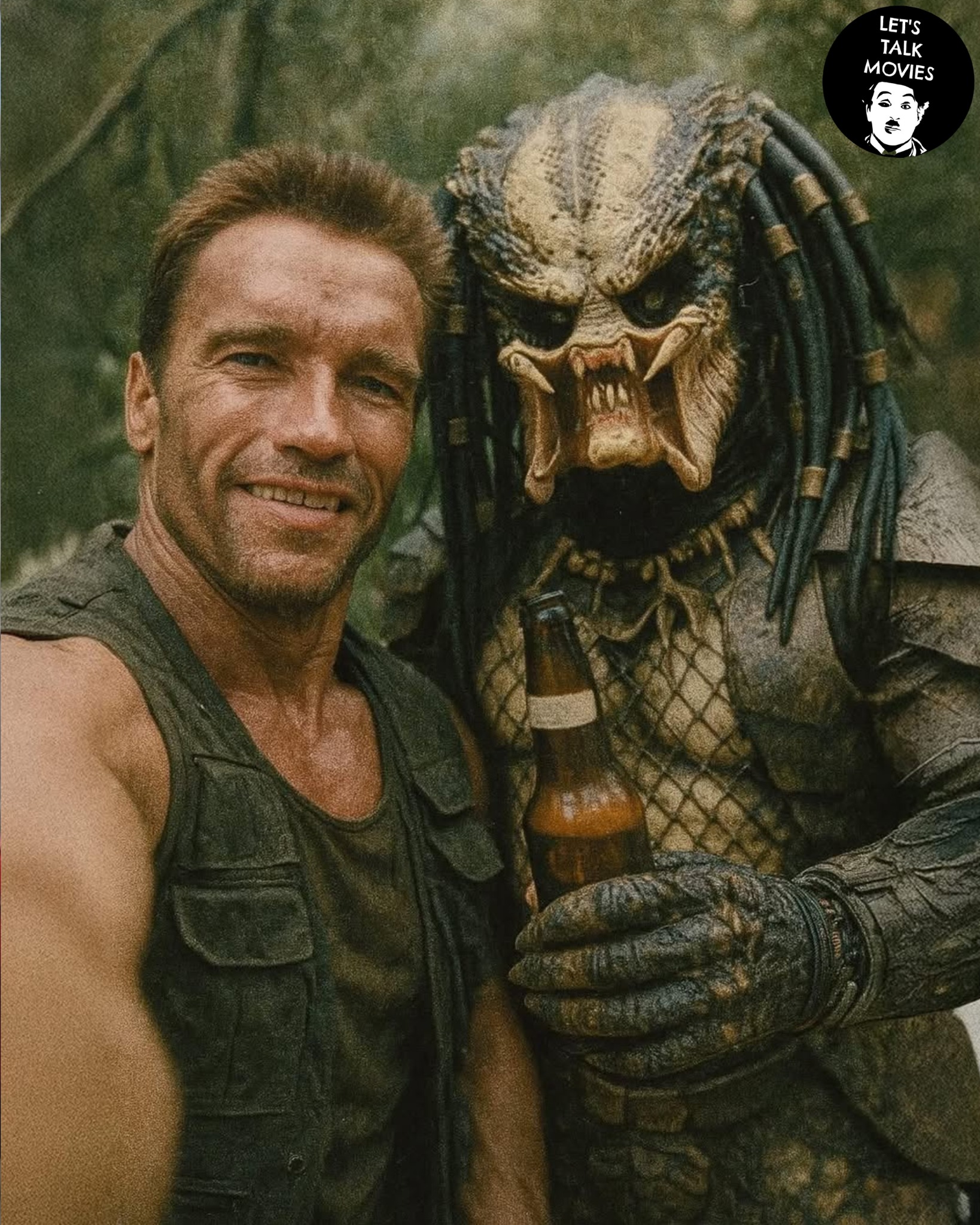 Let's - I don't remember this scene from the original #predator movie 🤔 ...