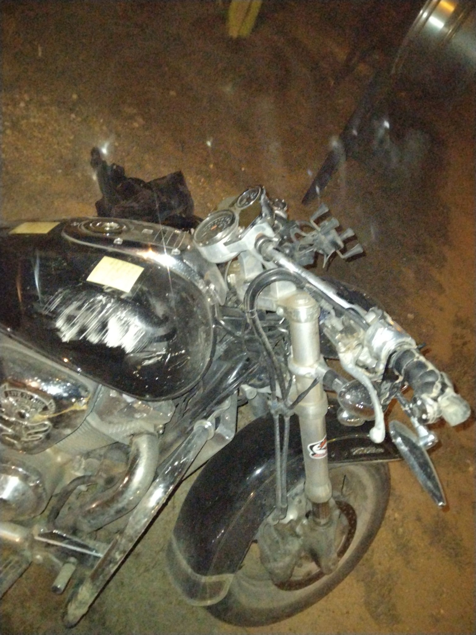 What's the cost to repair a damaged Honda VTX 1800 after a crash?