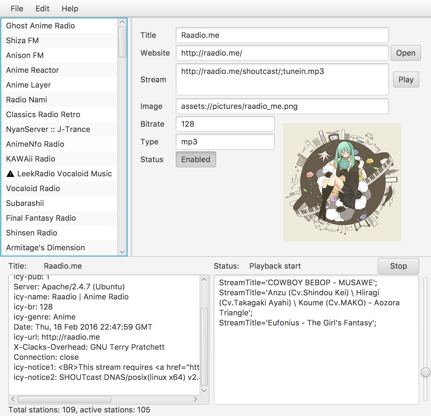 Anime Radio Android app