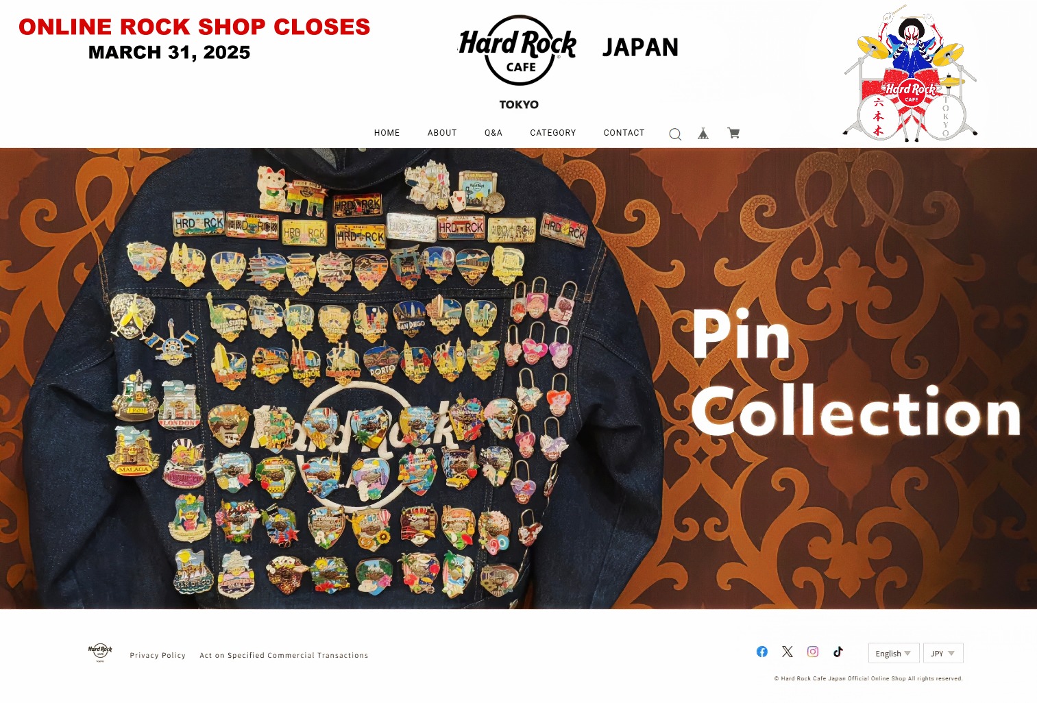 Hard Rock Cafe JAPAN 旧メンバーズカード 希少 Hard Rock Cafe Japan online rock shop closing March 2025