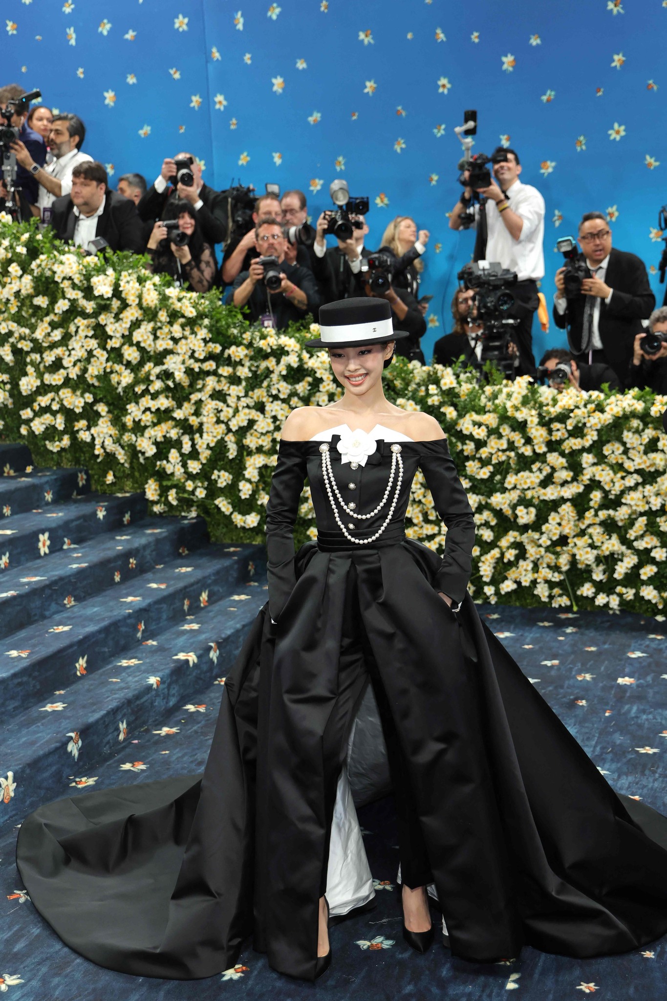 The ladies of Blackpink hit the Met Gala red carpet Monday, marking the first time all four women attended fashion's biggest night the same year