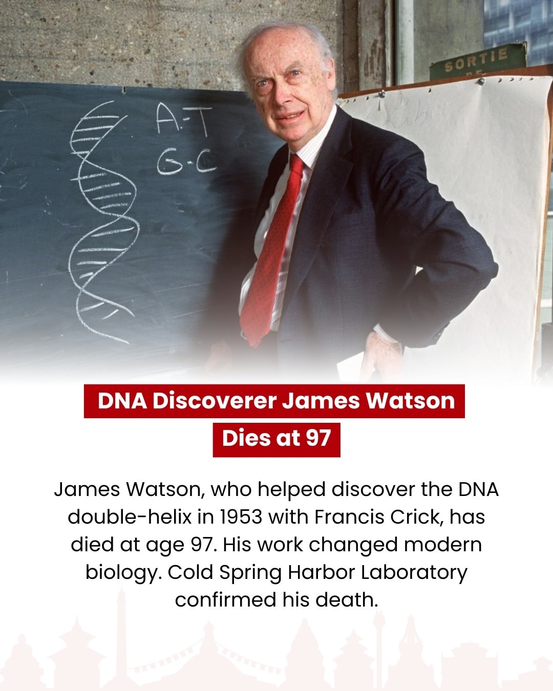 In-Depth - James Watson, one of the scientists who found the DNA double ...