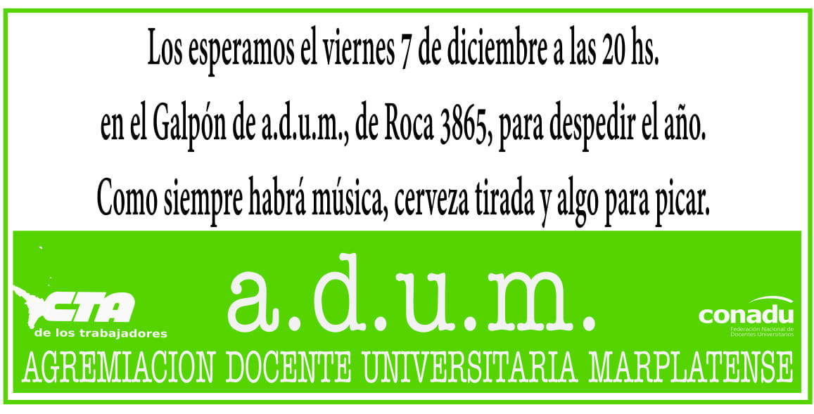 👐... - ADUM - Agremiación Docente Universitaria Marplatense | Facebook