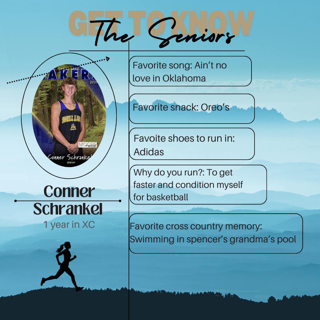 Senior Spotlight: Connor... - Shell Lake Cross Country | Facebook
