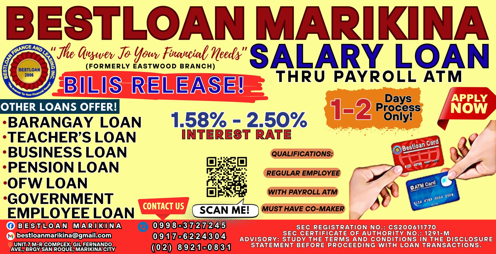 Bestloan Finance and Leasing Philippines Inc - Marikina Branch | Quezon ...