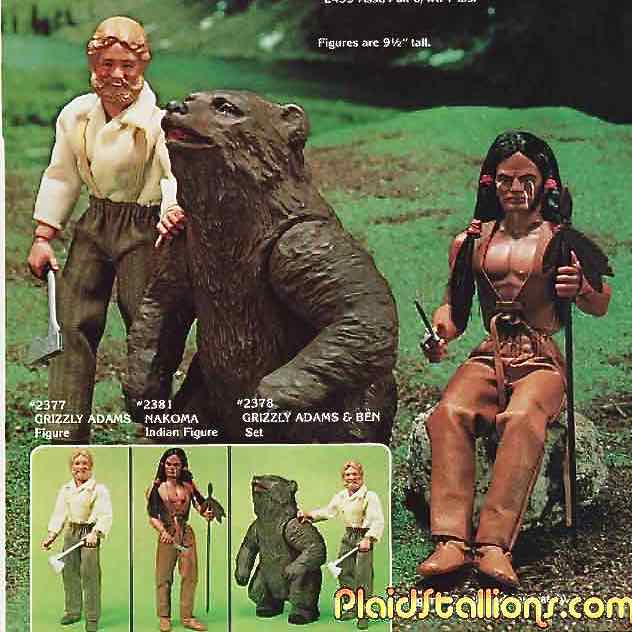 Did you know there were Grizzly Adams toys in 1978: Adams, Nakoma