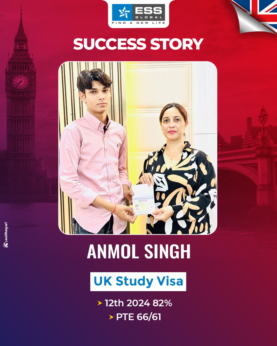 ESS - Success Story! Congratulations to Anmol Singh on securing his UK ...
