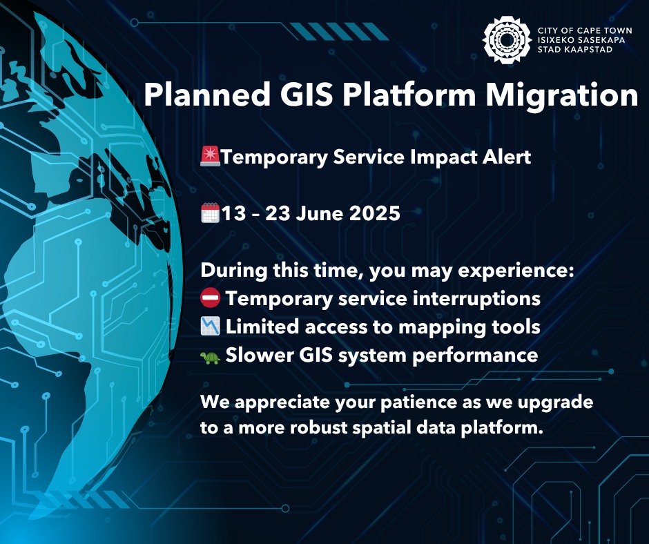 City - 📢 Reminder: Notice of Planned GIS Migration Please note that our ...