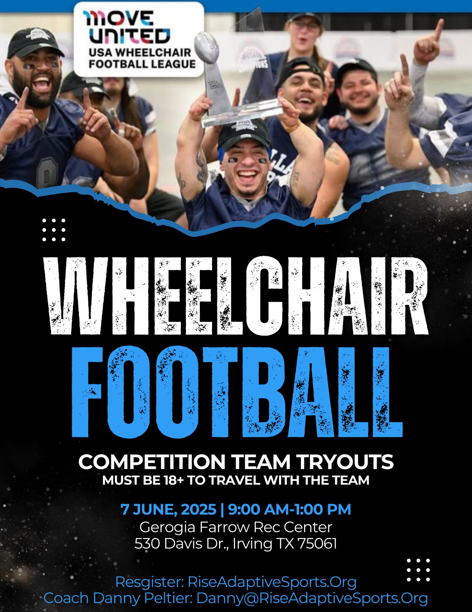 RISE - 🏈 RISE Adaptive Sports Wheelchair Football Tryouts! 🏈 Think you ...