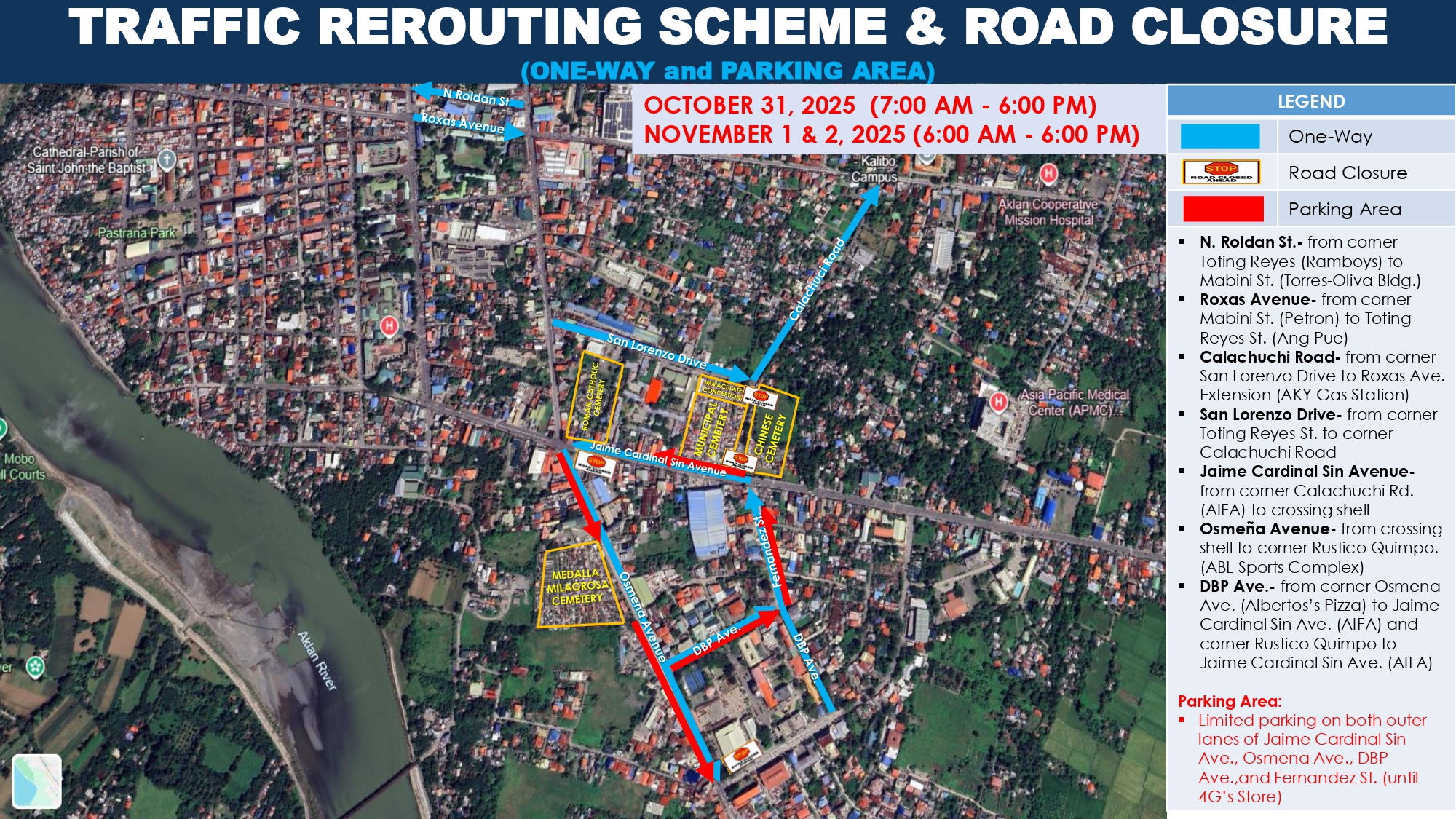 Kalibo - PUBLIC ADVISORY|| TRAFFIC REROUTING SCHEME & ROAD CLOSURE ...
