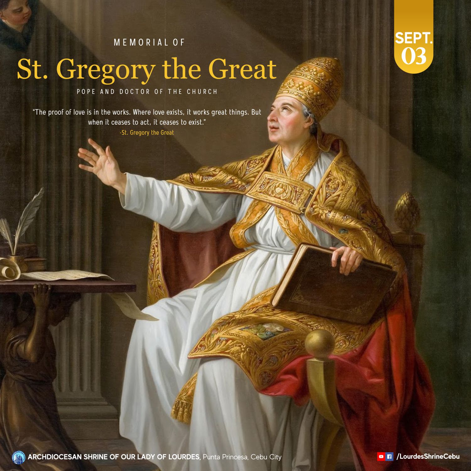 LOURDES - Saint Gregory the Great’s Story Saint Gregory the Great was ...