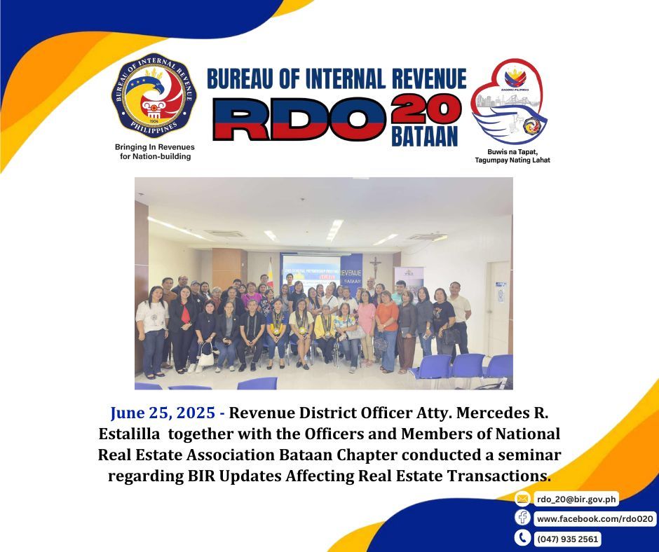 Bureau of Internal Revenue RDO 020 Balanga City, Bataan | Balanga