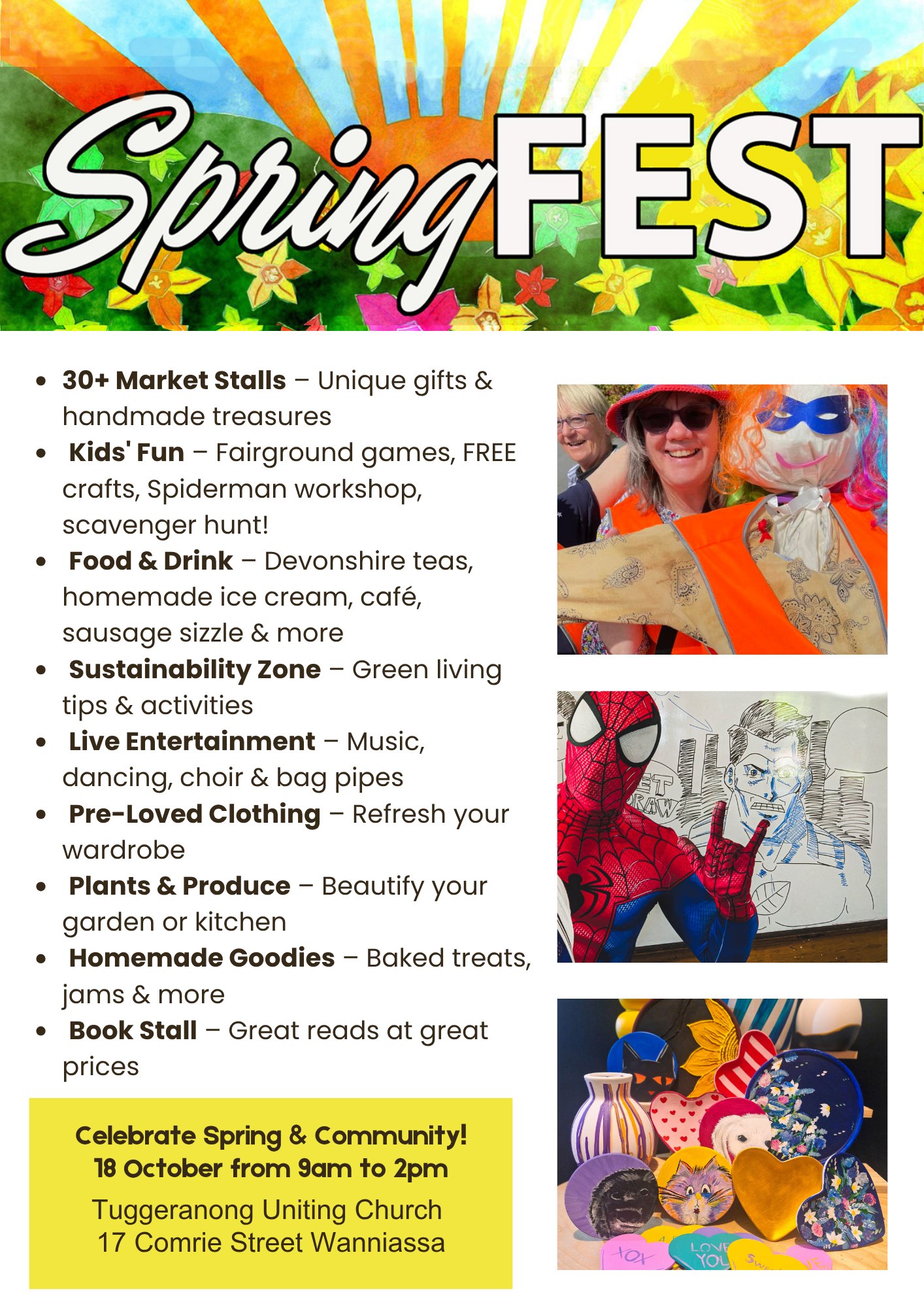 Canberra Notice Board Group | 🌸 SpringFest is on this Saturday | Facebook