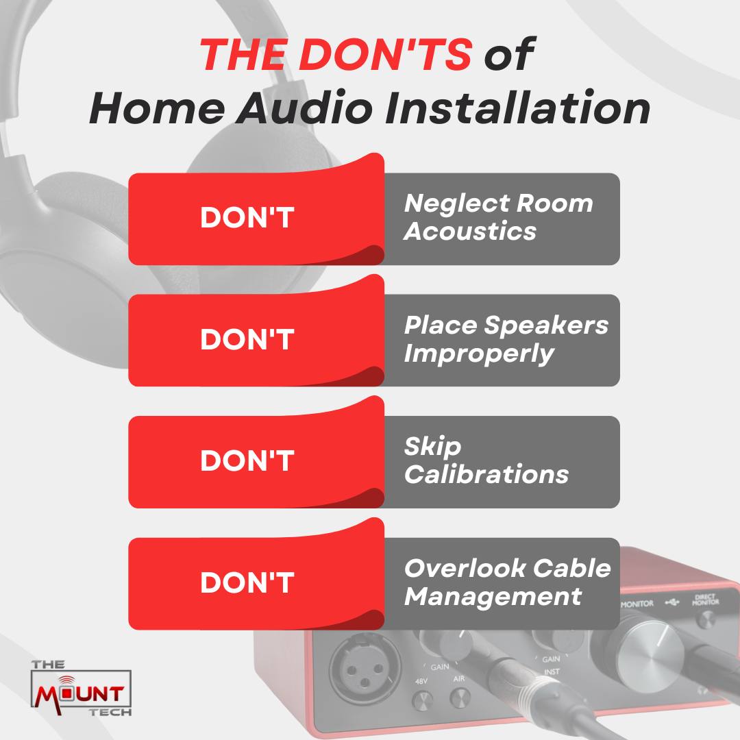 🎧 Avoid These Common... - The Mount Tech Audio & Video | Facebook