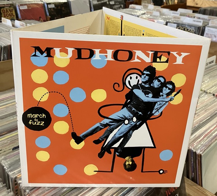 Mudhoney's March to Fuzz album on blue vinyl
