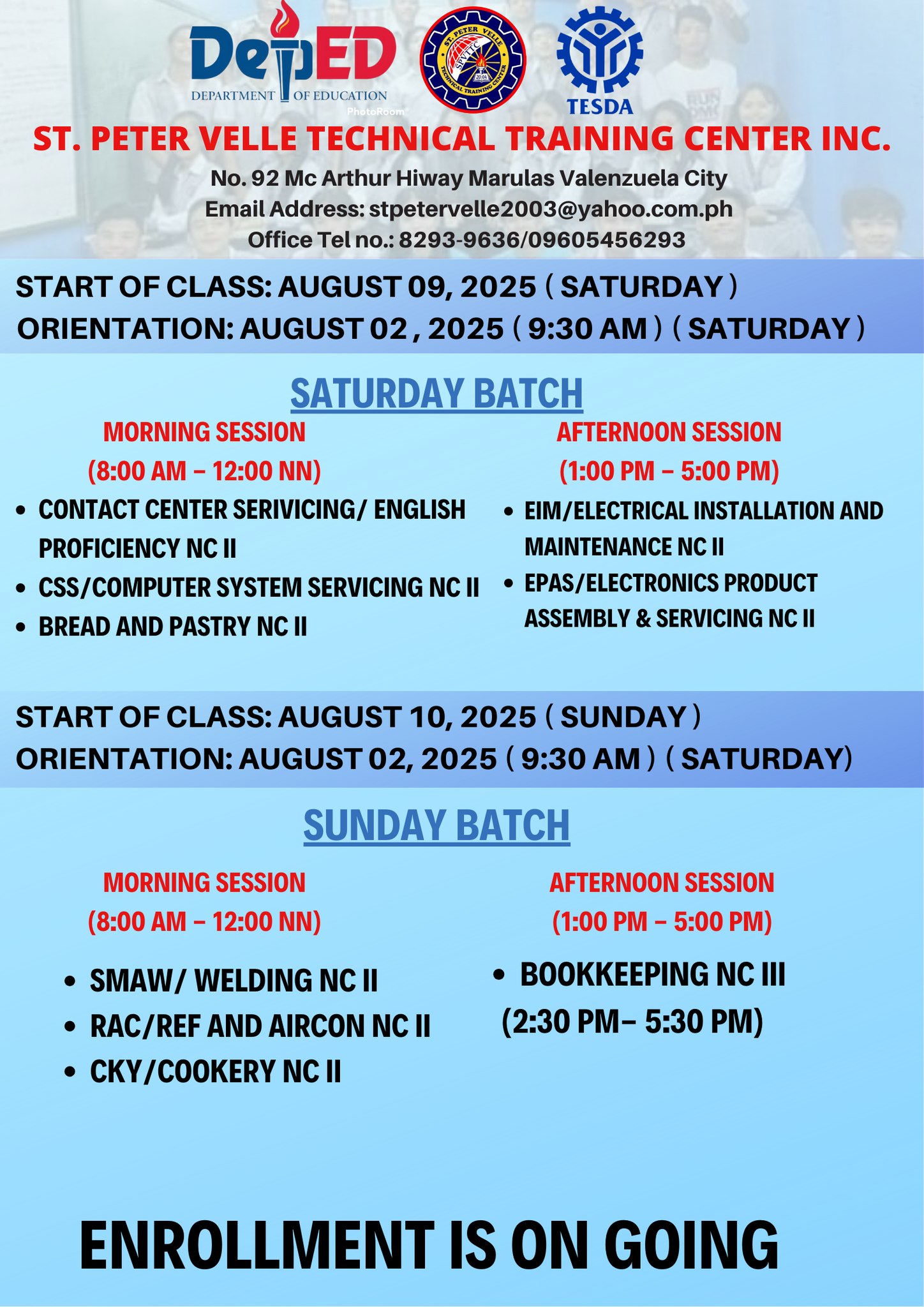 St. - SHORT-TERM VOCATIONAL PROGRAMS – ENROLLMENT ONGOING! Looking to ...