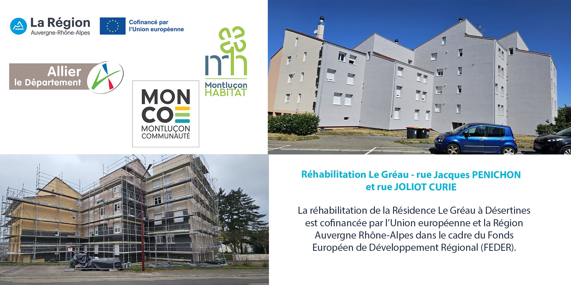 Montluçon - 🏗️ Transformation en cours à la résidence Le Gréau, à ...