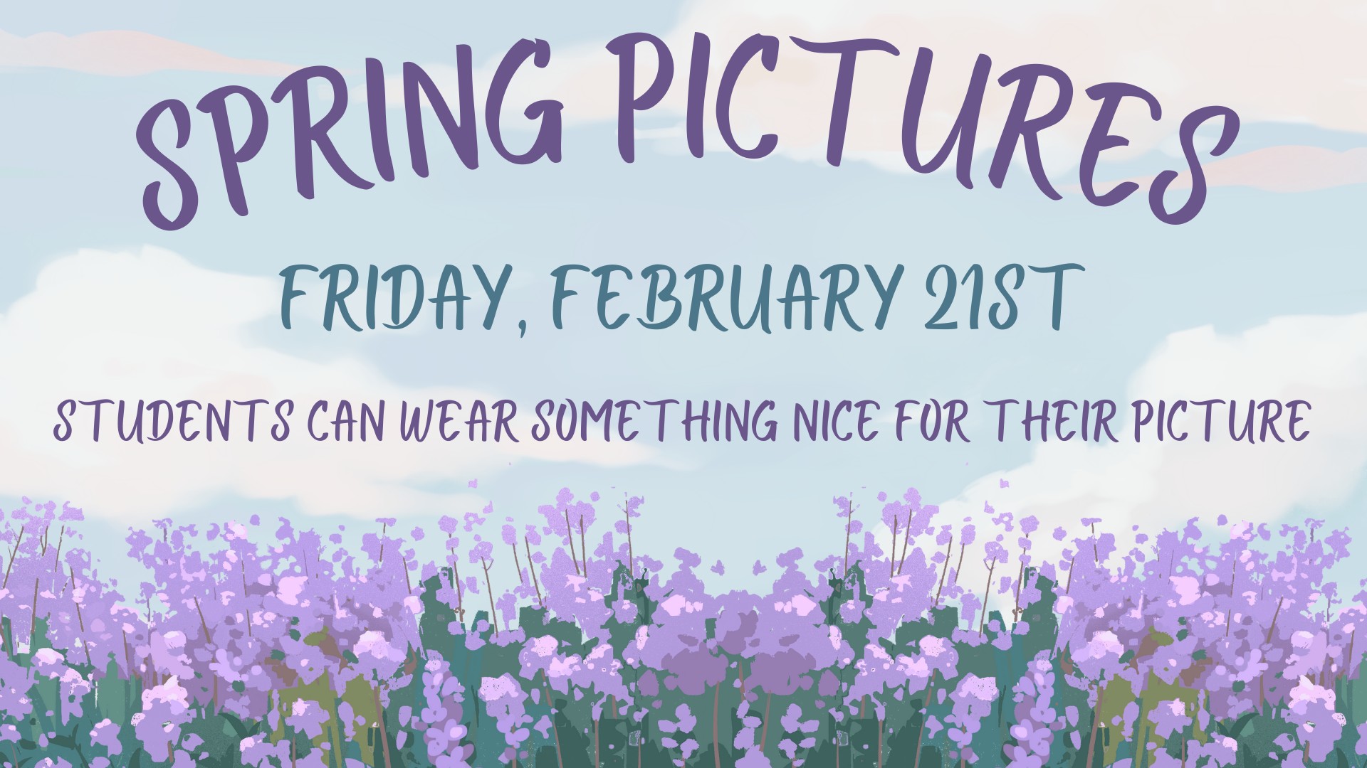 📸 Spring Pictures & Yearbook Retakes! 📸 Mark your calendars! Spring ...