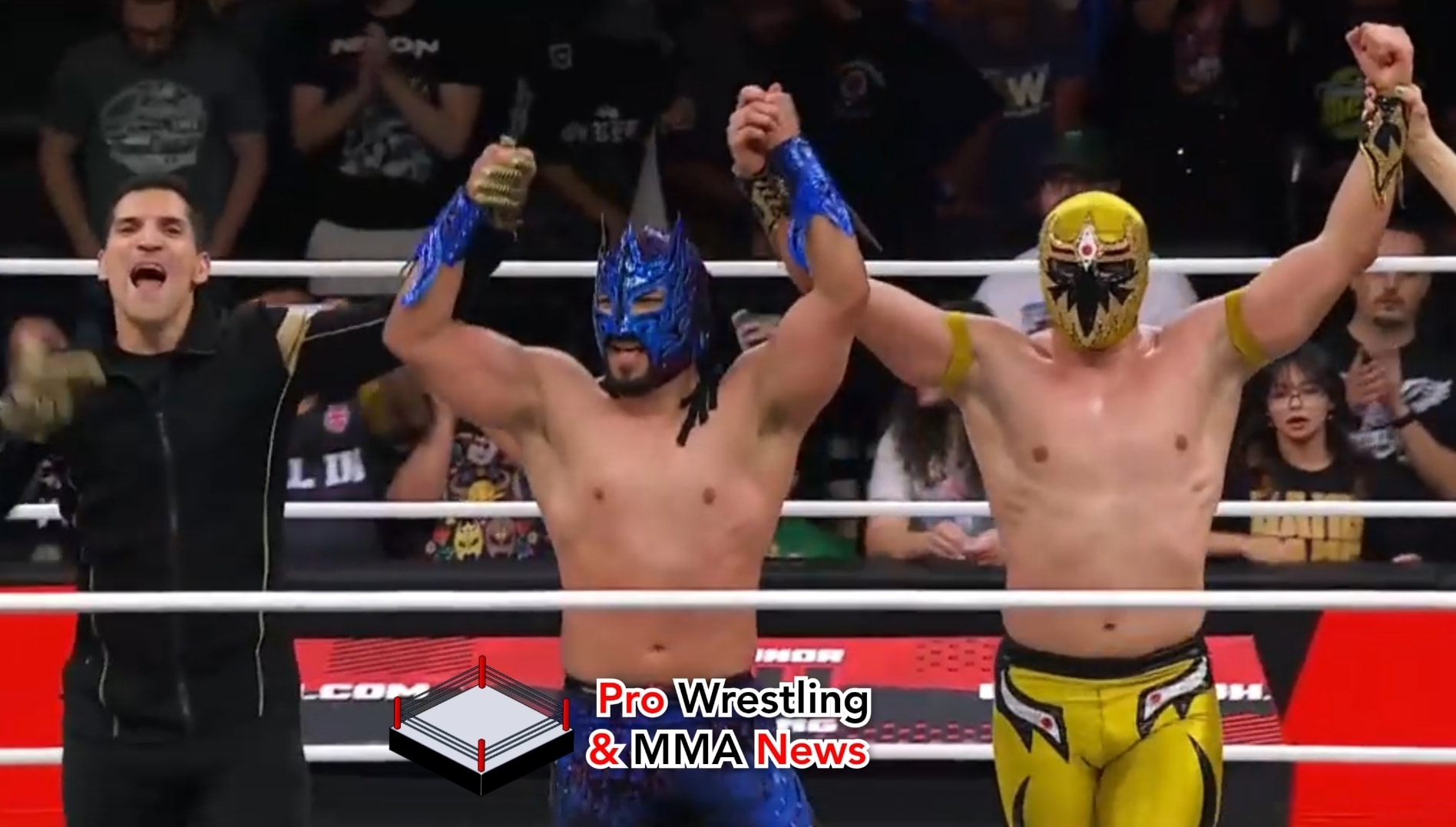 Pro - Mascara Dorada and Komander defeated The Swirl, Mascara Dorada ...