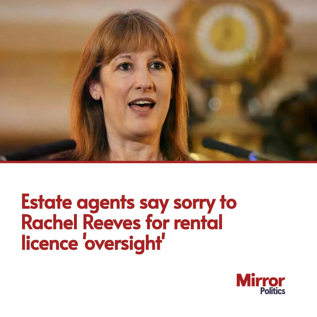 Mirror Politics - The estate agent Rachel Reeves to rent... | Facebook